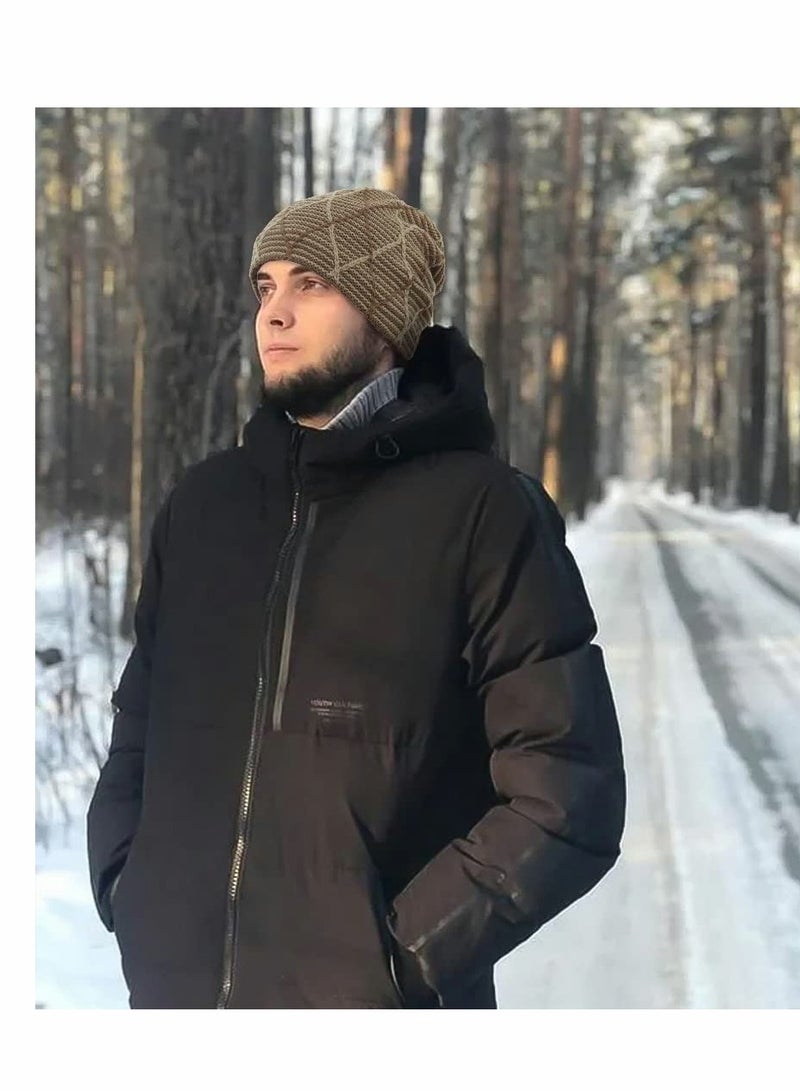SYOSI Slouch Winter Beanie Hat Oversized, Soft Baggy Chunky Knit Hat, Warm Thick Beanie Cap for Men and Women, Winter Warm Skull Cap for Women and Men  - Image 5