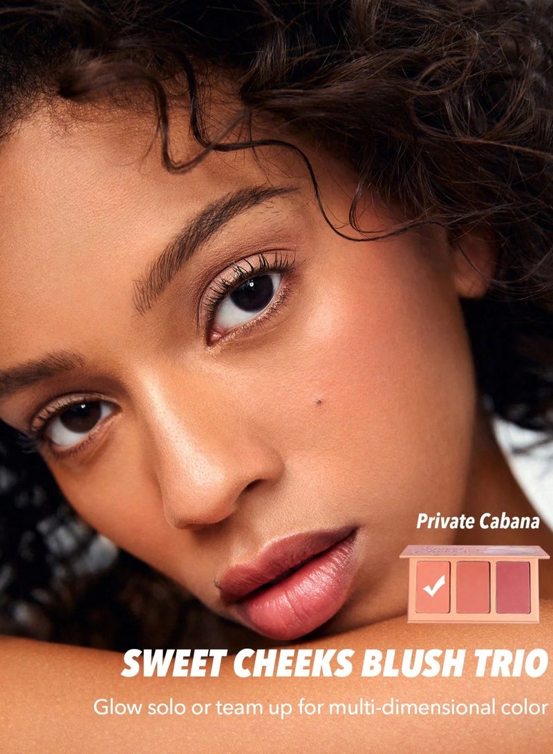 شيجلام Sweet Cheeks Blush Trio - Private Cabana Multicolour - Image 4