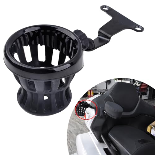 PANICAL Motorcycle for Honda Goldwing GL1800 20212026 Rear Passenger Armrest Cup Holder Stand Collocation 17mm TPU Ball Head Universal 06 58 Right Black Cup Holder 3 Sets - Image 1