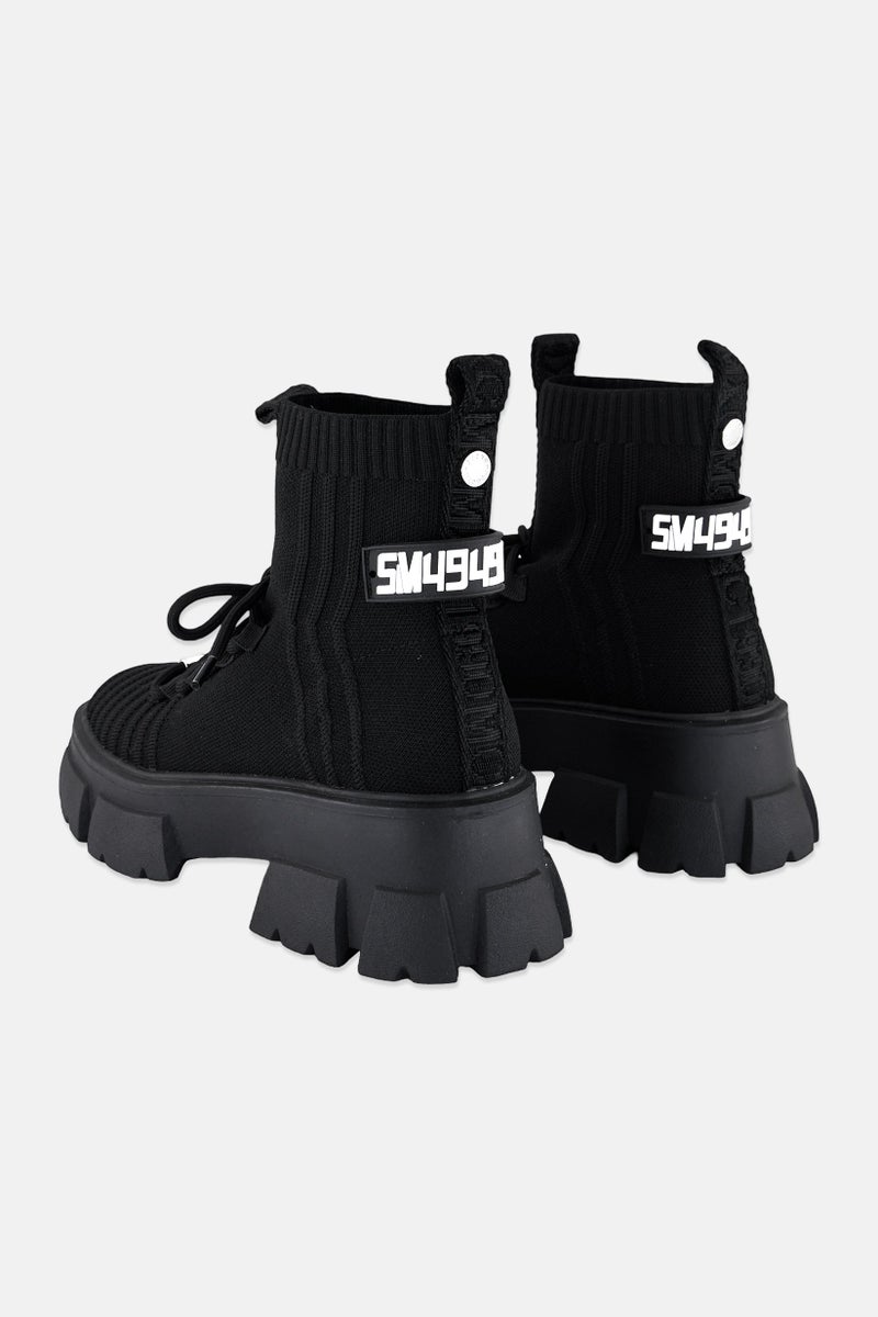 STEVE MADDEN Women Slip On Ankle Boots, Black  - Image 2
