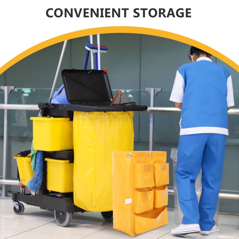 Janitorial Cleaning Cart Bag Replacement Housekeeping Bag Trash Collecting Replacement - Image 3