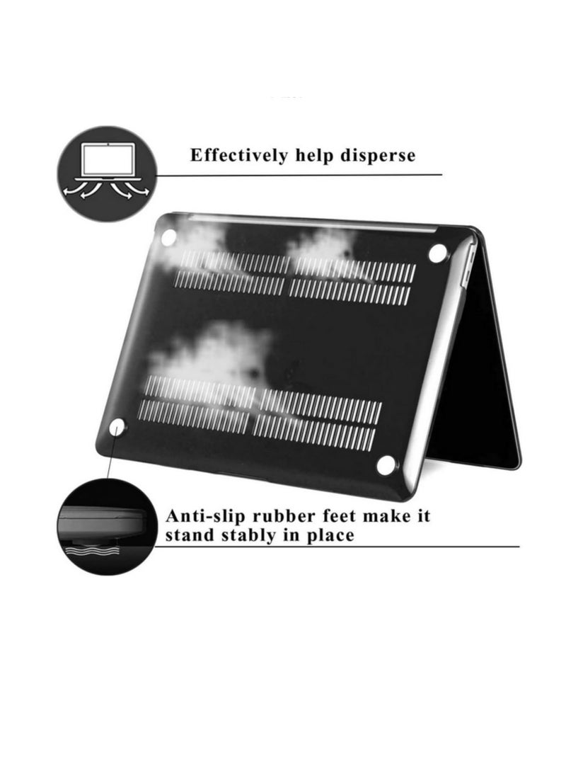 Generic - 1pcs for MacBook Air 13 inch Case (Models: A1466 & A1369, Older Version 2010-2017 Release) Protective Plastic Hard Shell Case Matte Cover (Black) - Image 1