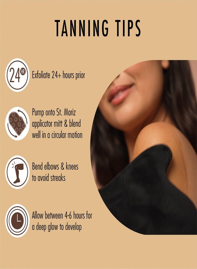 St. Moriz St Moriz Professional Dark Self Tanner Mousse with Tanning Mitt Bundle - Sunless Instant Self Tanning Foam with Vitamin E for Moisturizing (6.76 fl oz) - Image 5