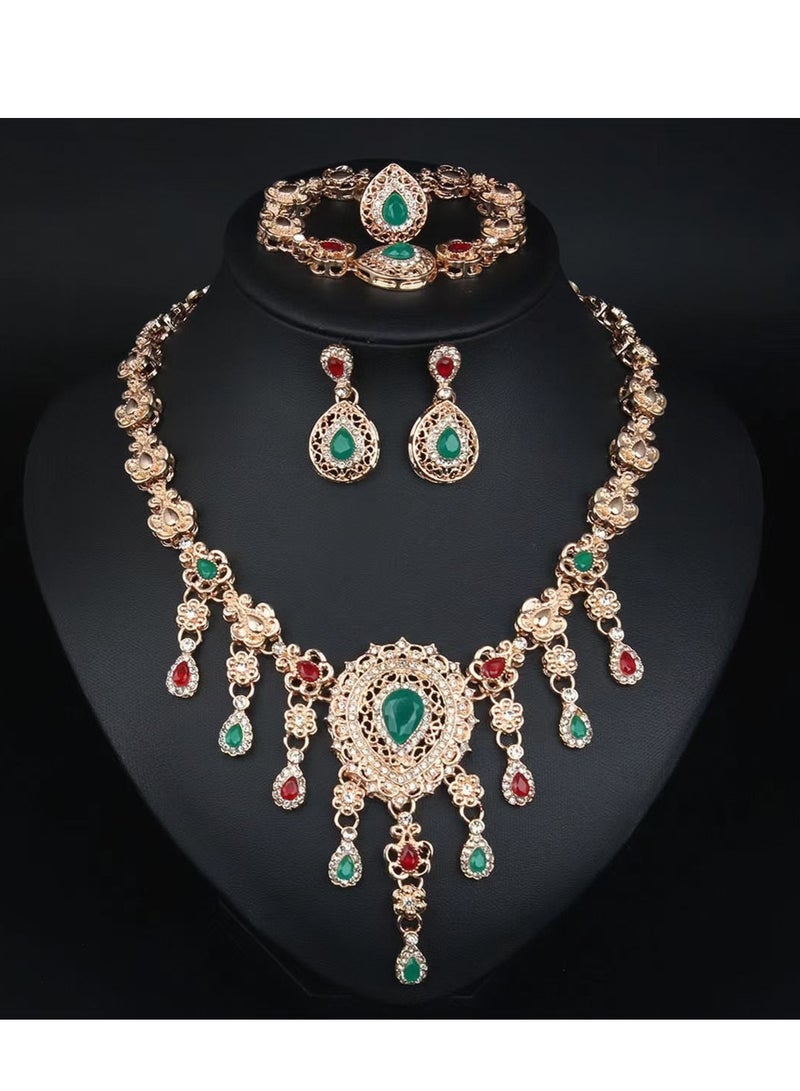 A set of four exquisite jewellery, noble and elegant, suitable for banquets, dances and other occasions, and can be used as a gift for women - Image 1