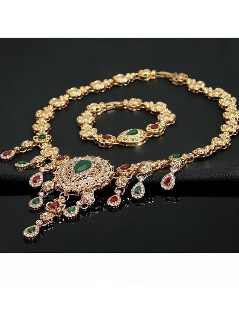 A set of four exquisite jewellery, noble and elegant, suitable for banquets, dances and other occasions, and can be used as a gift for women - Image 5