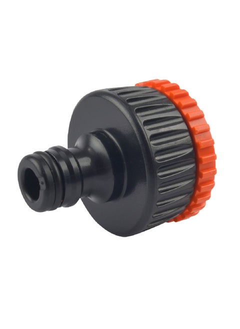 Gardenlife Quick-Click System Multi-Threaded Tap Connector Orange and Black 34 mm JE88030000
