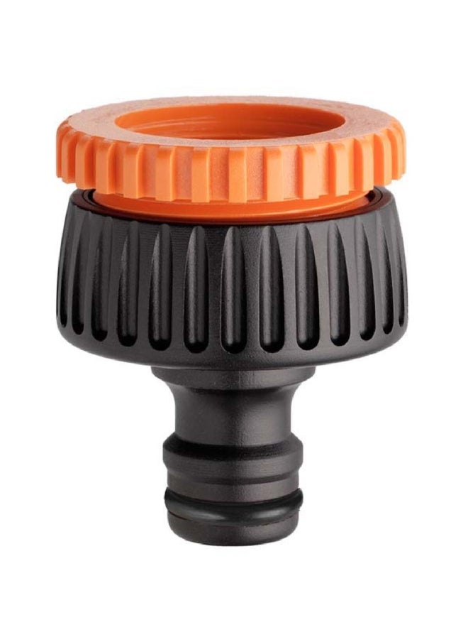 Claber - Gardenlife Quick-Click System Multi-Threaded Tap Connector Orange and Black 34 mm JE88030000 - Image 1