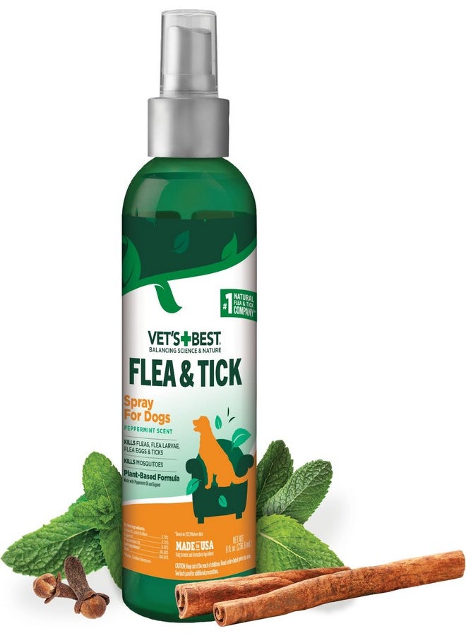 Vet's Best Vet's Best Flea & Tick Spray - Plant-Based Flea and Tick Prevention for Dogs - Certified Natural Oils - 8 oz  - Image 1