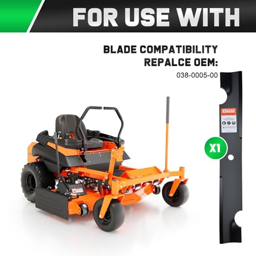 Grasscool 038-0005-00 54 inch Magnum MZ Zero Turn Mower Blades Compatible with Bad Boy Maverick ZTR ZT Elite 54" Lawnmower Replace for 038-0001-00 - Image 3