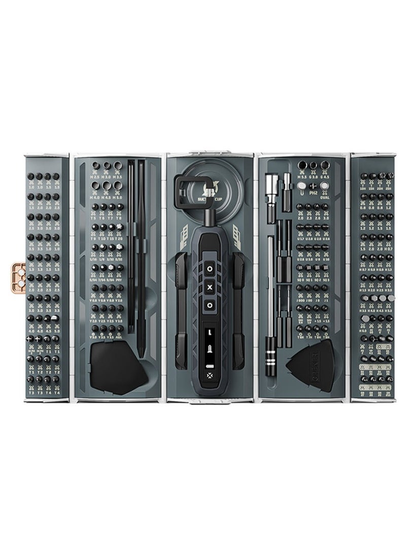EzzySo Electric Screwdriver Set 180 in 1 Smart Cordless Screwdriver Kit 3 Torque Power Screwdrivers with 162 Precision Bits for Computer Laptop Phone PS5 Xbox Watch Jewelry Eyeglasses  - Image 1