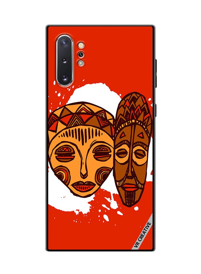VR CREATIVE Protective Case Cover For Samsung Galaxy Note10 Plus 5G African Masks Design Multicolour - Image 1