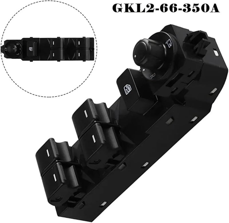 مازدا 6 2014 2015 مفتاح التحكم الرئيسي لنافذة الطاقة GKL2 66 350A 14 12 دبوس - Image 3