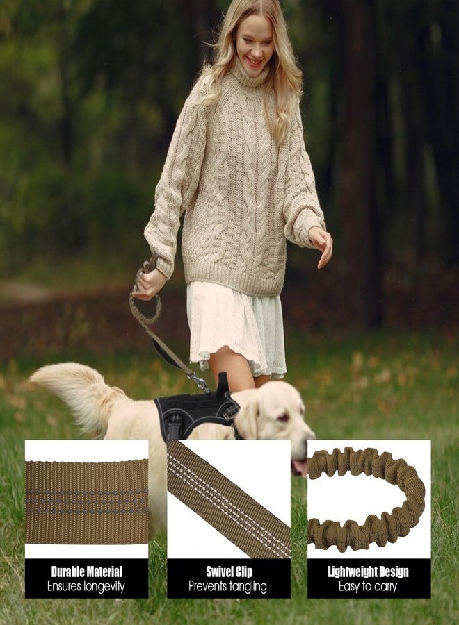 BUMBIN 6Ft Dog Leash, Bungee Dog Leash with 2 Handles, Heavy Duty Leashes for Medium Small Dogs, No Pull Shock Absorbing with Car Seat Belt for Training, Green - Image 5