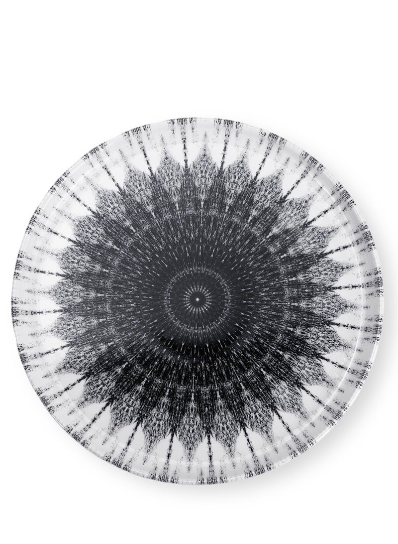 Edessa Cosmo 20cm Ceramic Dessert Plate, Black & White (Set of 6) - Image 5