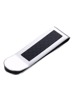 NIBEMINENT Money Clip Credit Card Holder Silver/Black  - Image 1