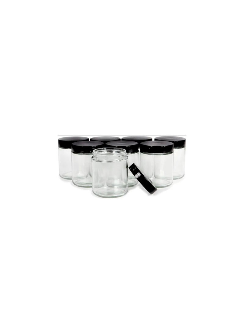 Piccasio - PICCASIO™ Round Glass Jar, Reusable Food Storage Containers with Lids, Empty Canister Set, Modern Decorative Canning Jar with Wide Mouth for Coffee, Spice, Candy, Cookie, Herbs, Powder, Liquid, - Image 1