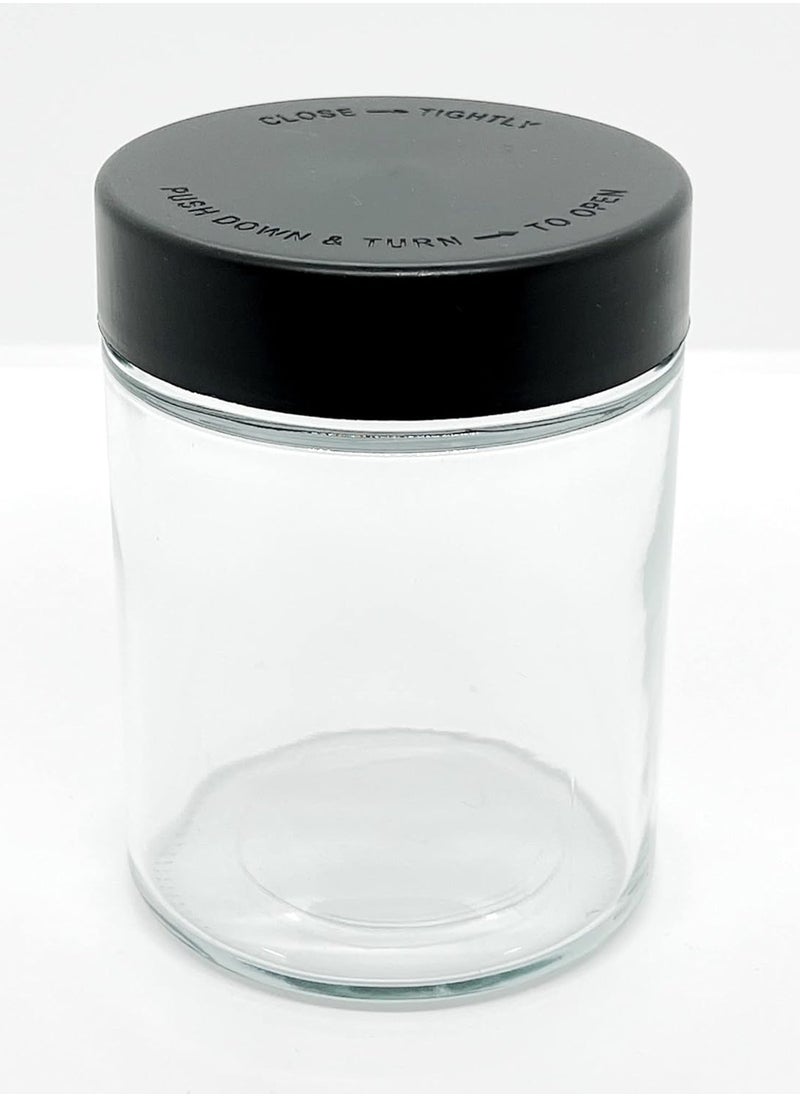 Piccasio - PICCASIO™ Round Glass Jar, Reusable Food Storage Containers with Lids, Empty Canister Set, Modern Decorative Canning Jar with Wide Mouth for Coffee, Spice, Candy, Cookie, Herbs, Powder, Liquid, - Image 1