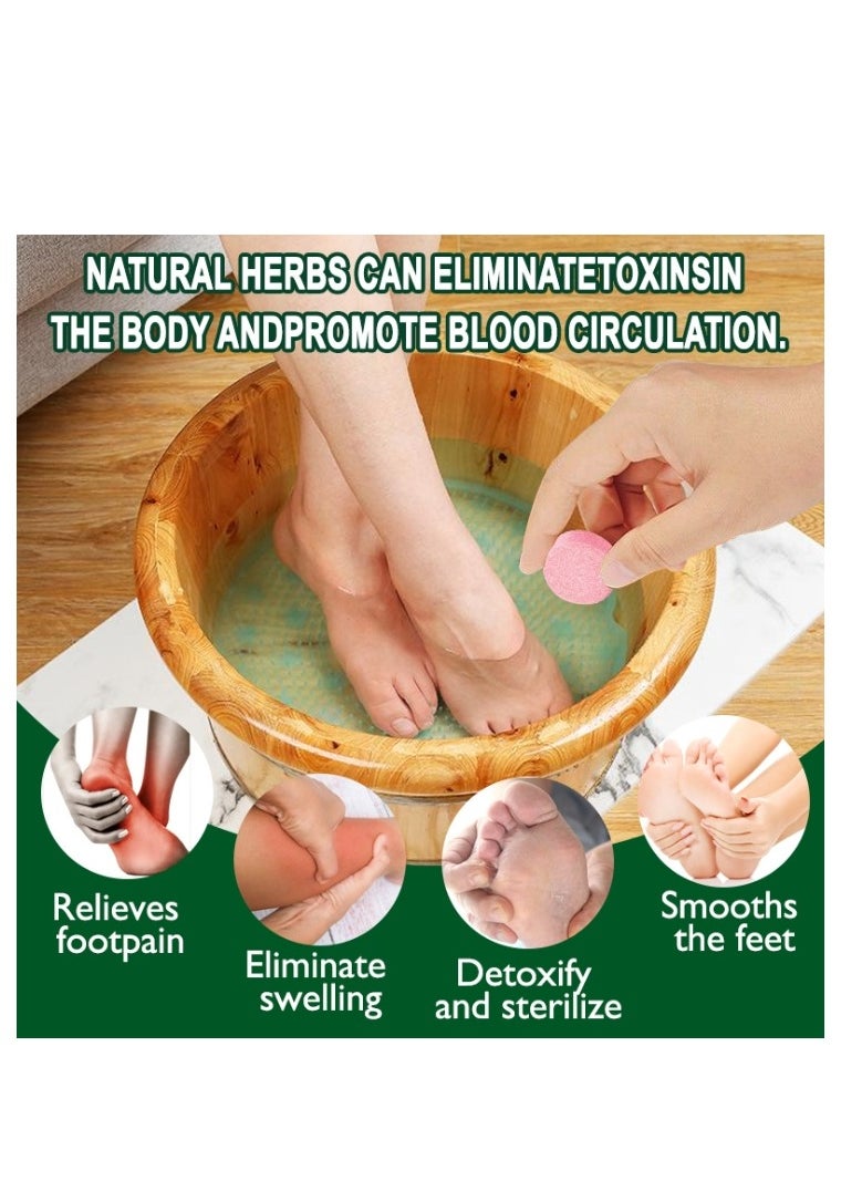 ERAYCEE - 10 Pcs Foot Soak Spa Tablets Foot Care Foot Spa Relax Massage Tablets Foot Care Relax Massage, Cleansing Tablets Helps Restore Foot Health, Promote Metabolism - Image 1