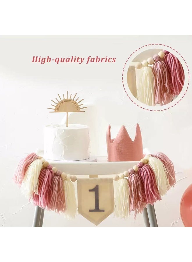 Baby Birthday Party Hat and Banner Set – First Birthday Decoration Kit for Boys & Girls, Photo Props and Party Supplies - Image 3