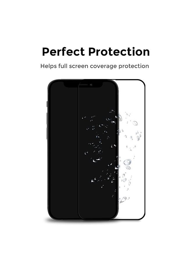 O Ozone 2 Pack Full Coverage Tempered Glass for Samsung Galaxy S24 Ultra Screen Protector, 9H Hardness Black Edge Tempered Glass Film HD Clear Screen Guard - Image 3