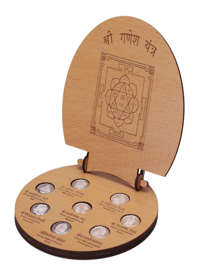 Osasbazaar Ashta Vinayak Silver Coins for Puja and Gifting - 99% Pure - 8 Gms - Image 1