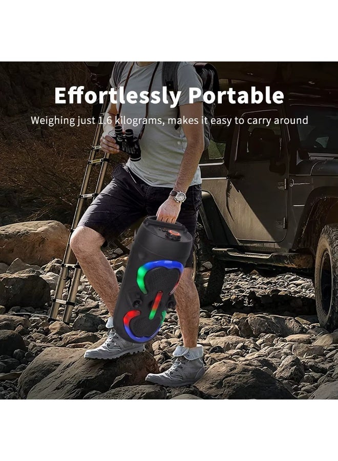 singe SING-E ZQS4292 Dual 4 inch Wireless BT 5.0 Altavoz Outdoor Party Speaker Portable Music Player Rgb Color Lights - Image 3