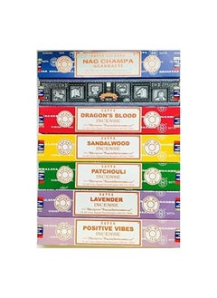 Incense Sticks Gift Set - Pack of 7  | Nag Champa, Dragon's Blood, Positive Vibes, Sandalwood, Pachouli and Lavender Scents