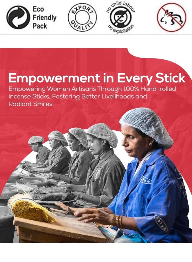 ساتيا مجموعة هدايا أعواد البخور المعتمدة من ساتيا جرين، أعواد البخور المعتمدة باللون الأخضر، عبوة من 7 قطع، ناغ تشامبا، دم التنين، المشاعر الإيجابية، خشب الصندل، روائح الباتشولي واللافندر - Image 4