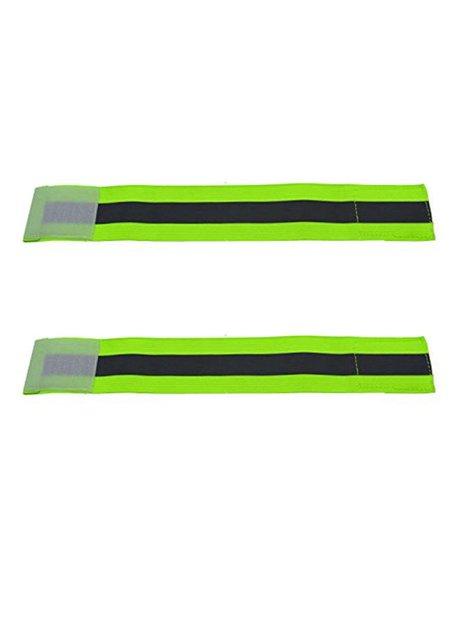 NIBEMINENT High Visibility Reflective Night Running Walking Elastic Strap Wristbands 