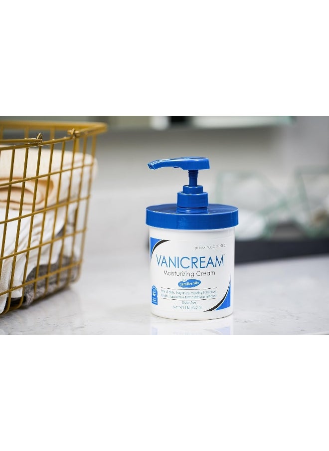 Vanicream - Moisturizing Skin Cream With Pump Dispenser - 16 Fl Oz (1 Lb) - Moisturizer Formulated Without Common Irritants For Those With Sensitive Skin - Image 1