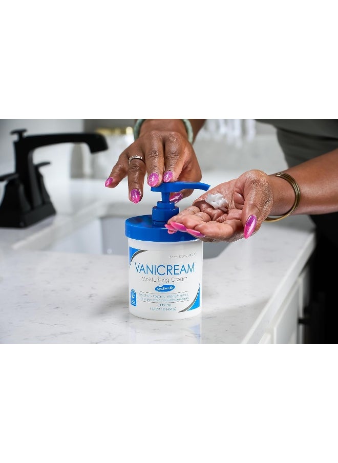 Vanicream - Moisturizing Skin Cream With Pump Dispenser - 16 Fl Oz (1 Lb) - Moisturizer Formulated Without Common Irritants For Those With Sensitive Skin - Image 1