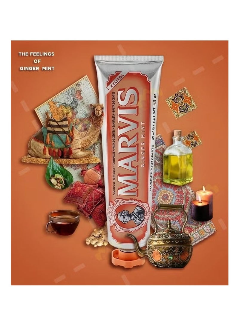 مارفيس معجون أسنان فلوريد نكهة النعناع الزنجبيل 85 مل - Image 5