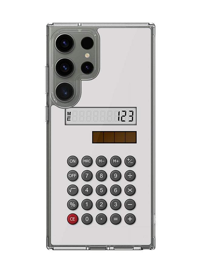 Stylizedd حافظة شفافة كلاسيكية لهاتف سامسونج جالاكسي S25 ألترا، حافظة هجين ناعمة حواف مرنة مضادة للسقوط TPU PC جل رقيقة شفافة - كالك (أبيض) - Image 1