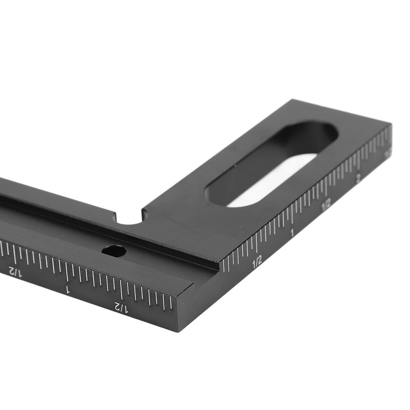 3D Multi Angle Measuring Ruler Aluminum Alloy Woodworking Square 3.85x3.19x3.93in - Accurate Protractor with 5° Increments, Wraparound Marking for Carpentry and DIY Projects - Image 4