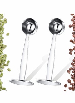 NIBEMINENT Coffee Scoop Stainless Steel Espresso Tamper 51 mm Two in One Measuring and for Bean Press Grinding Pressing, 15 ml 2 Pieces  - Image 1