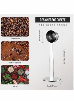 NIBEMINENT Coffee Scoop Stainless Steel Espresso Tamper 51 mm Two in One Measuring and for Bean Press Grinding Pressing, 15 ml 2 Pieces  - Image 5