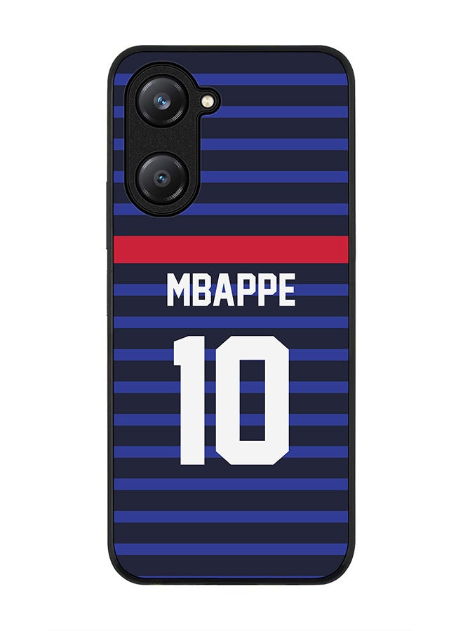 Stylizedd Rugged Black edge case for Vivo Y28s 5G / Vivo Y18 4G /Vivo Y03 4G, Slim fit Case Flexible Cover - Football Team - France, Player Name - Mbappe - Image 1
