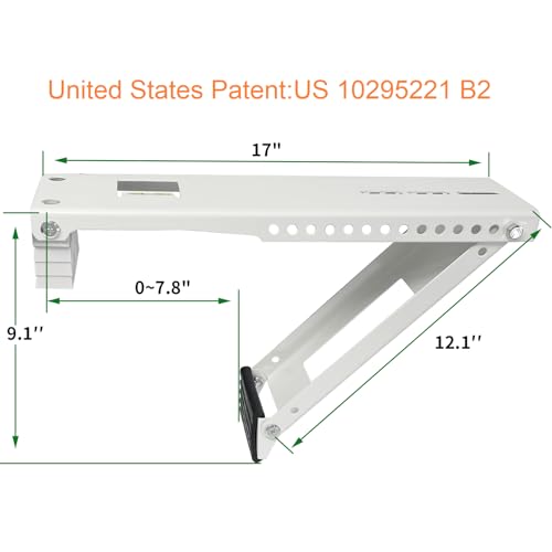 MY RUSTIC Window Air Conditioner Support Bracket , Window AC Bracket Light Duty,Universal AC Support Bracket Up to 165 lbs (Patent) - Image 2