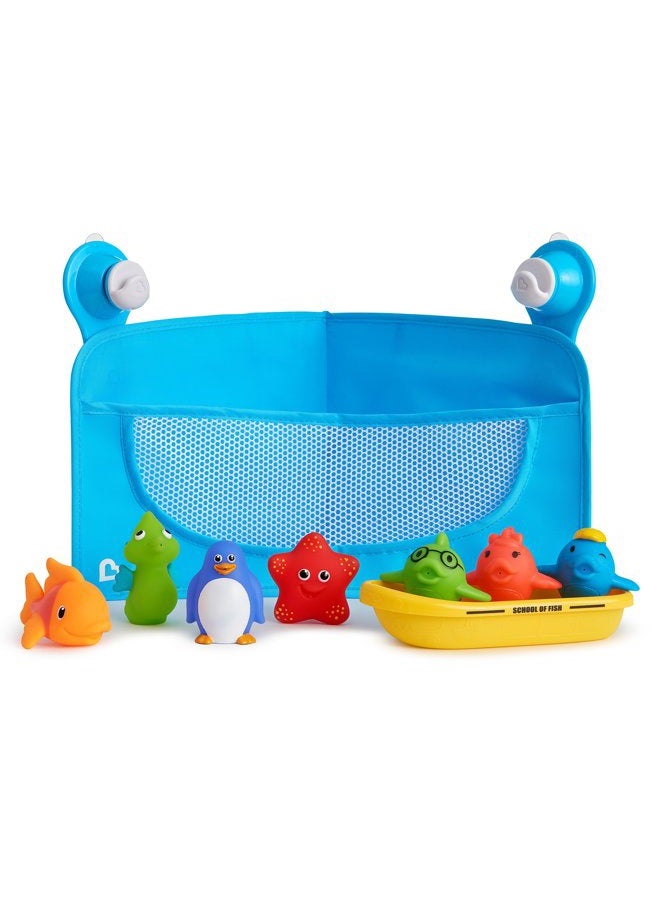 Munchkin ® Ocean Friends Bath Toy and Storage Set, Multi , 6 Piece Set - Image 1
