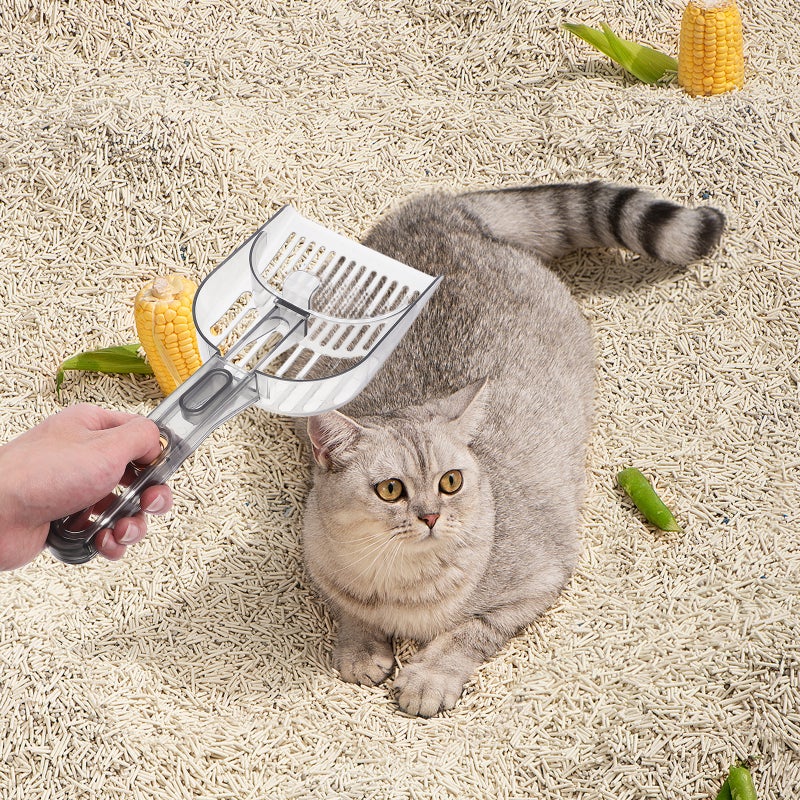 🐾 مغرفة فضلات قطط متينة بشبكة دقيقة لتنظيف فعال مصنوع من البلاستيك - Image 4