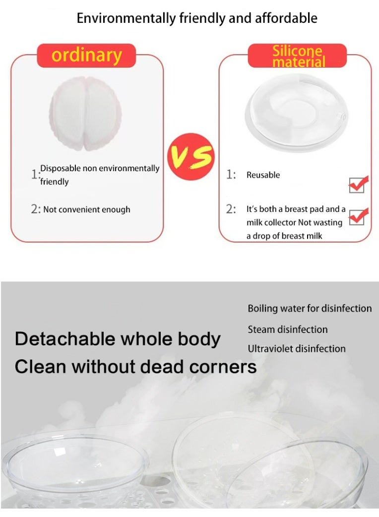 general صدفات حليب الثدي بترقية من قطعتين مع مانع تدفق مضاد - Image 4