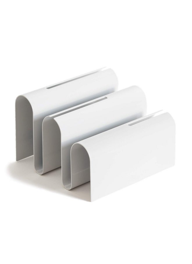 U Brands Metal Letter Sorter Desktop Accessory Arc Collection Grey  - Image 1