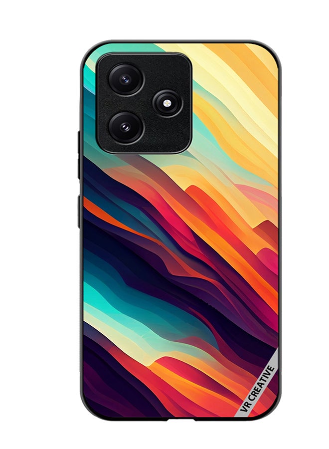 VR CREATIVE Protective Case Cover For Xiaomi Poco M6 Pro 5G Abstract Colorful  With Gradient Patterns Design Multicolour - Image 1