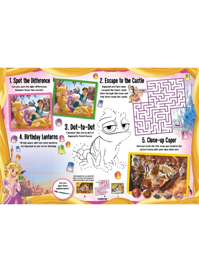 Igloo Disney Princess: Wipe-clean Activity Placemats – Kids Activity Book | Sticker Book / Creative Play Set | Fun Learning & Entertainment for Kids | Ideal Gift for Boys & Girls - Image 5