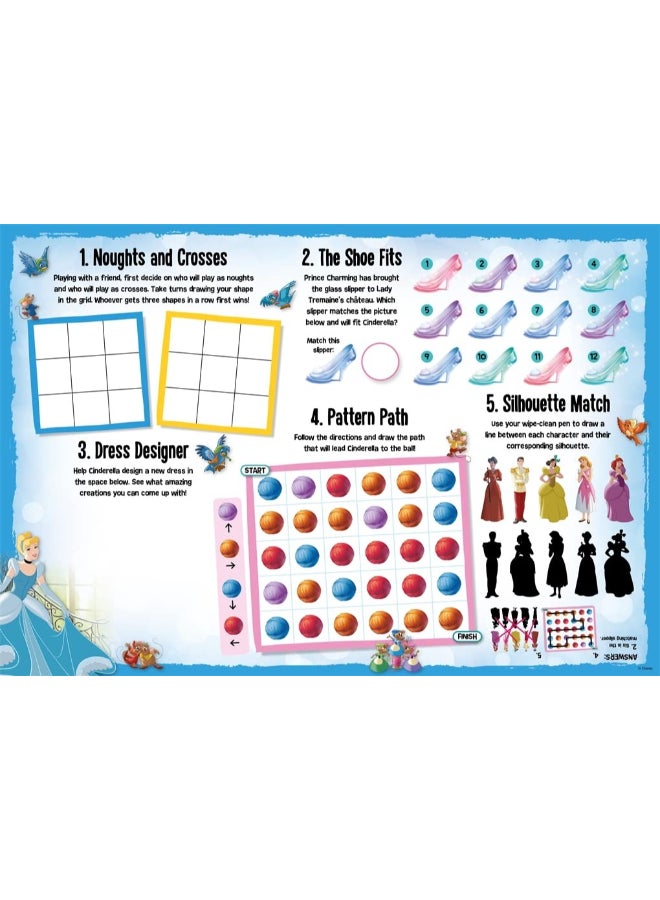 Igloo Disney Princess: Wipe-clean Activity Placemats – Kids Activity Book | Sticker Book / Creative Play Set | Fun Learning & Entertainment for Kids | Ideal Gift for Boys & Girls - Image 1
