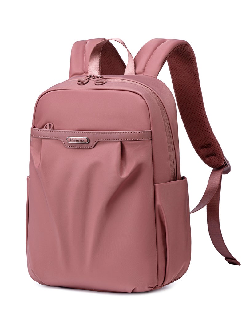 Chantria Premium Lightweight Laptop Backpack for Women Water Resistant Multifunctional Nylon Daypack for Casual Office School College Travel, CB00769-Nostalgia Rose - Image 1