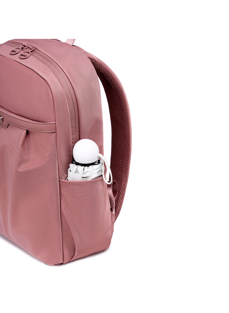 Chantria Premium Lightweight Laptop Backpack for Women Water Resistant Multifunctional Nylon Daypack for Casual Office School College Travel, CB00769-Nostalgia Rose - Image 3