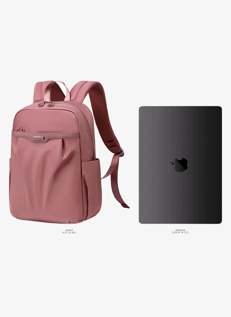 Chantria Premium Lightweight Laptop Backpack for Women Water Resistant Multifunctional Nylon Daypack for Casual Office School College Travel, CB00769-Nostalgia Rose