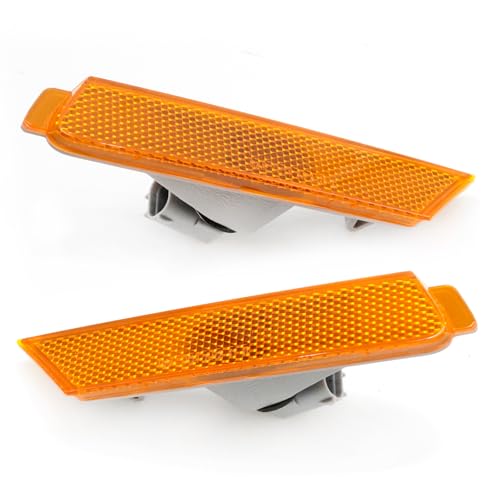Saihisday 2Pcs 92246244 Amber Lens Front Bumper Side Marker Light Assembly Replacement for Chevrolet Camaro 20102015 Replaces 92246245 GM2551197 GM2550197 - Image 1