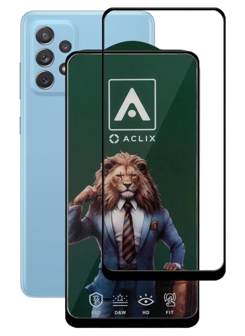 ACLIX Antistatic ESD Dustproof Premium Quality High Definition Tempered Glass Screen Protector Designed For Samsung Galaxy A72 - Image 1